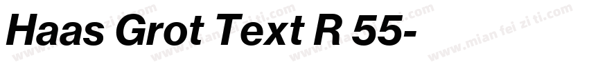 Haas Grot Text R 55字体转换